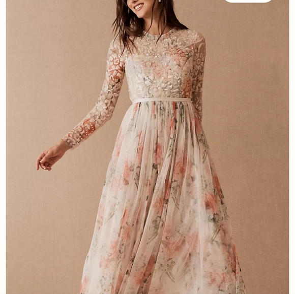 Needle & Thread Sweet Posy Bodice Ankle Gown. NEW WITH TAG - Picture 2 of 11